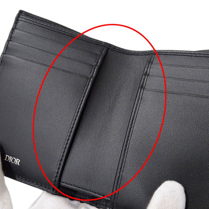 Dior Wallet Bifold Oblique Jacquard Black Mini Small — view 8
