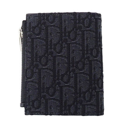 Dior Wallet Bifold Oblique Jacquard Black Mini Small — view 2