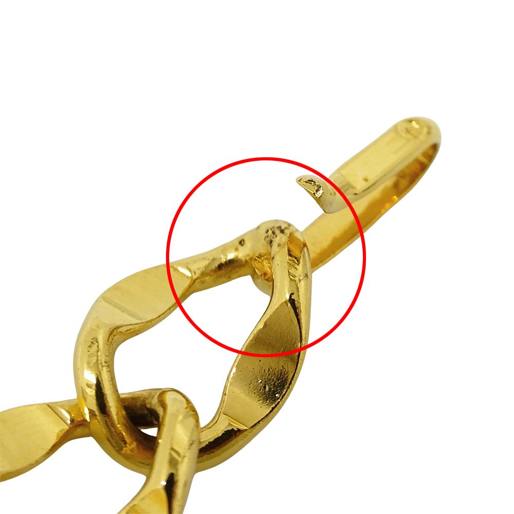 Chanel Belt Chain Gold Logo Plate Coin Motif — view 9