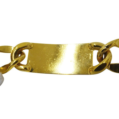Chanel Belt Chain Gold Logo Plate Coin Motif — view 8