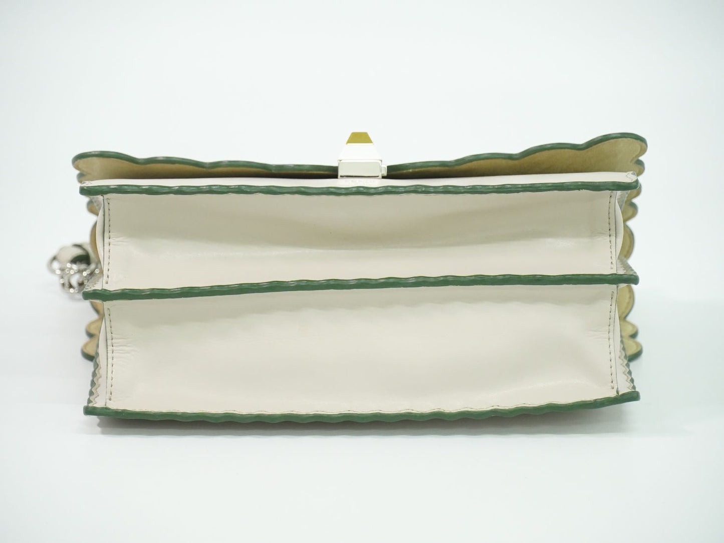 Fendi Kanai 2-Way Shoulder Bag Pochette Leather Gray Ju — view 3