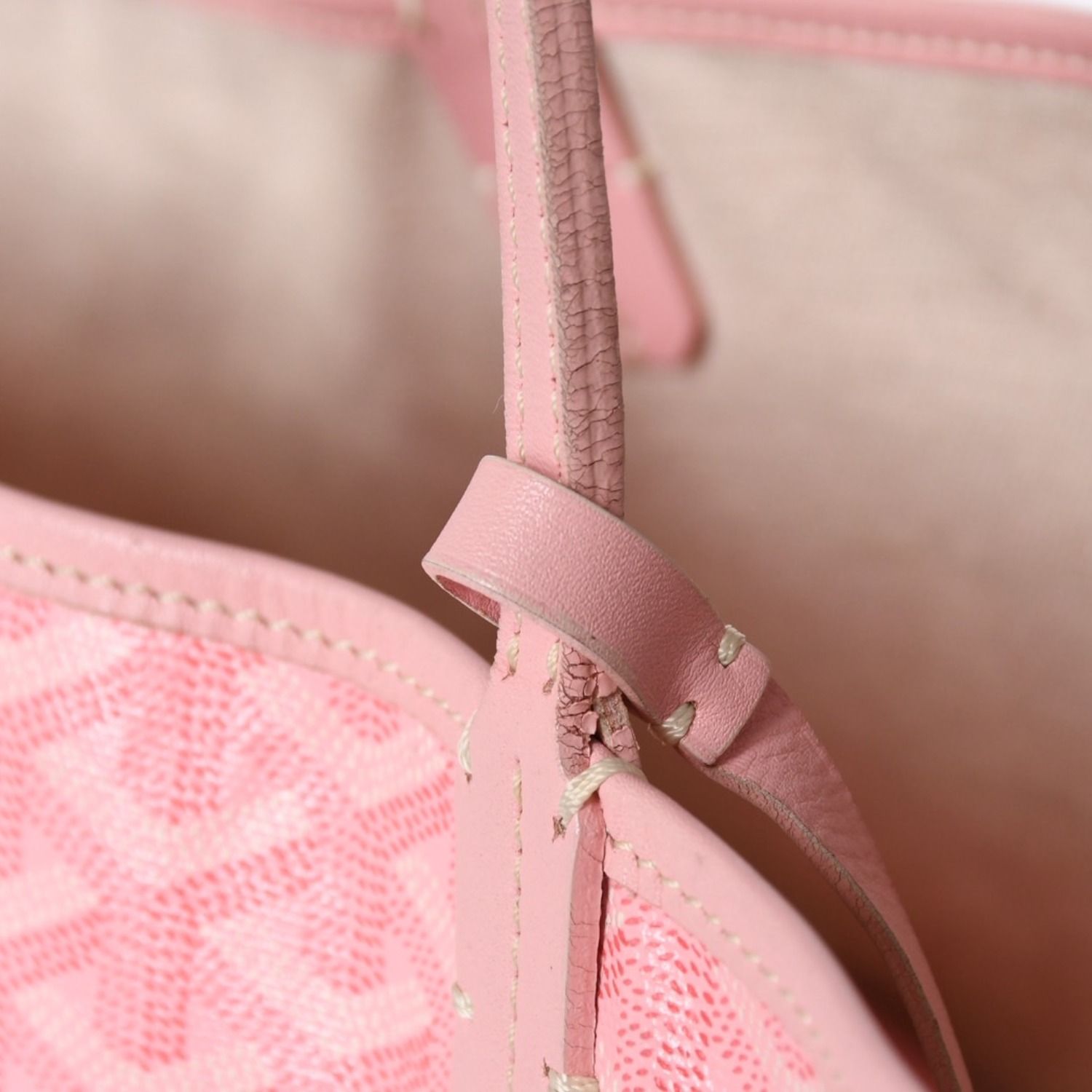 Goyard Saint Louis PM Tote Bag Pink Leather — view 7