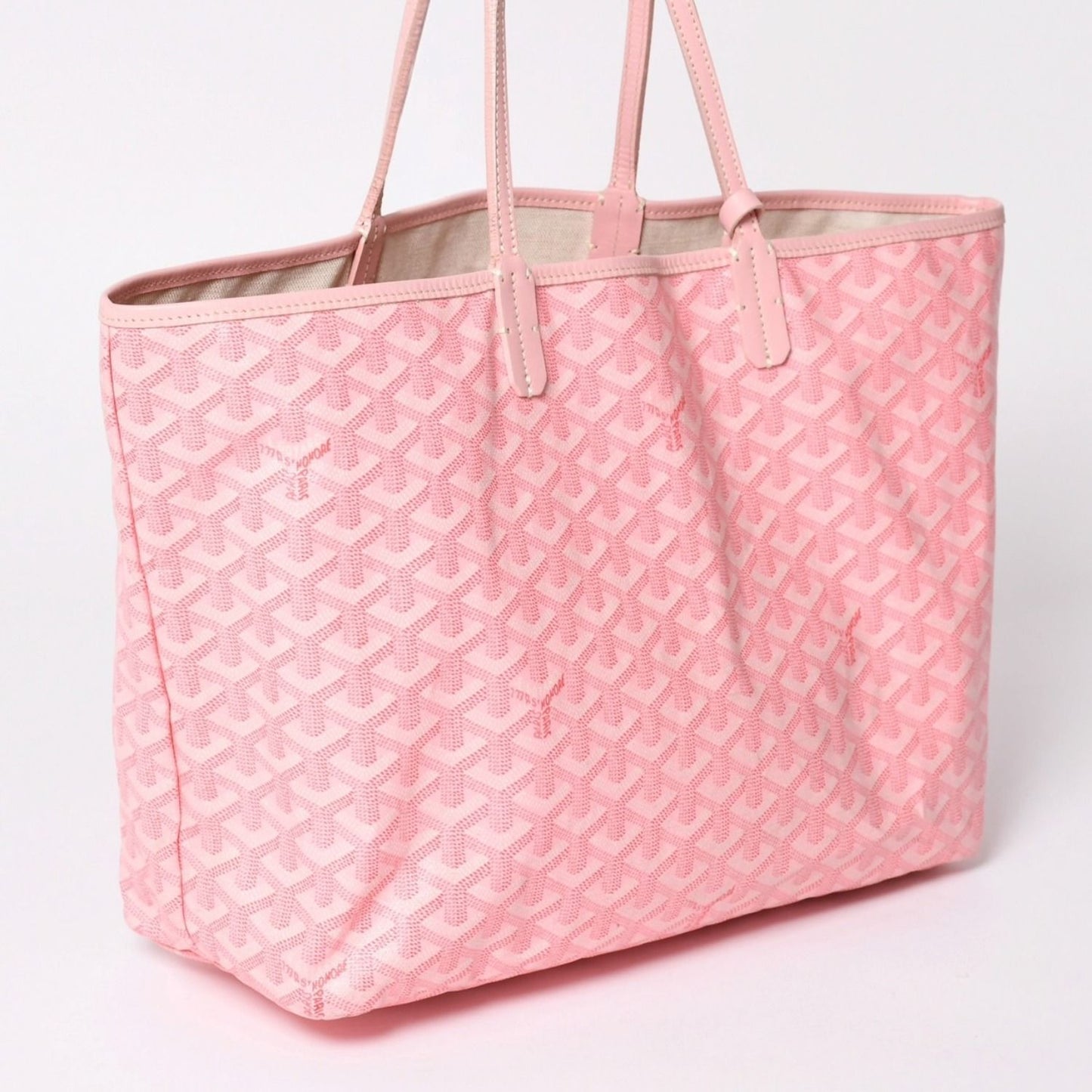 Goyard Saint Louis PM Tote Bag Pink Leather — view 3