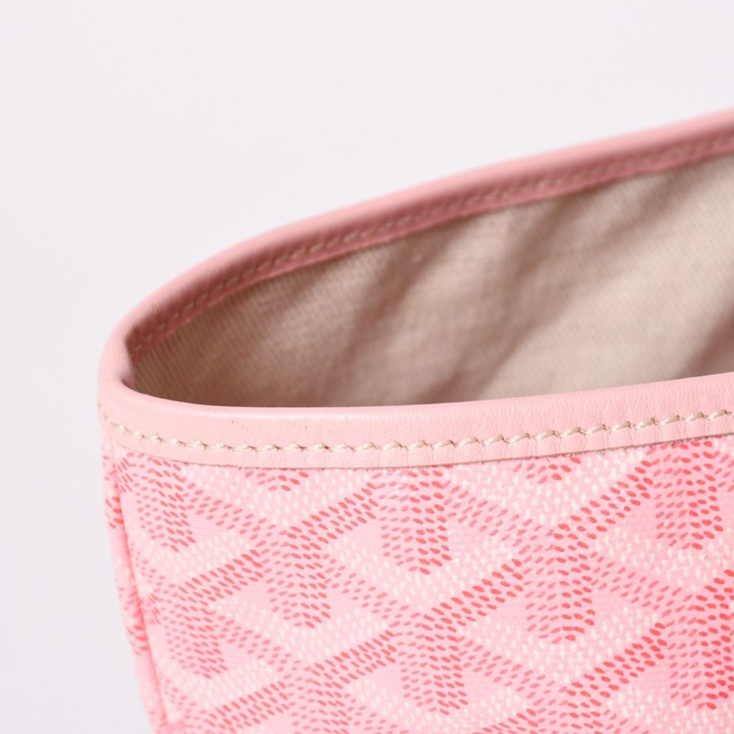 Goyard Saint Louis PM Tote Bag Pink Leather — view 4