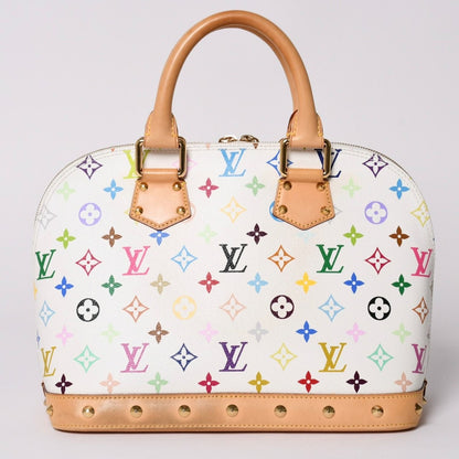 Louis Vuitton Alma Handbag Monogram Multicolor White Takashi Murakami — view 2