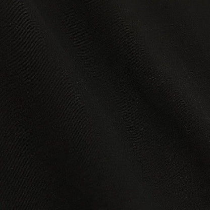 Prada Triangle Logo Embroidery Stretch Cotton Short Sleeve T-Shirt Top M Black — view 5
