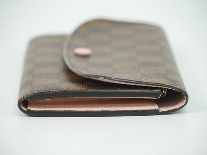 Louis Vuitton LV Portefeuille Emily Damier Ebene Wallet Brown — view 4