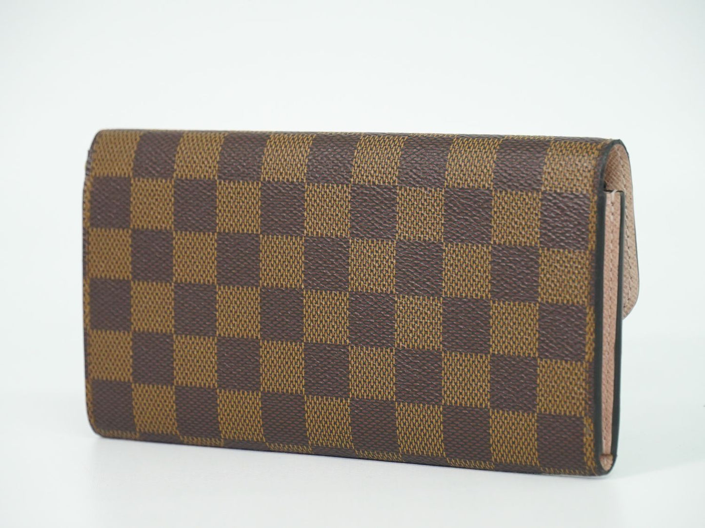 Louis Vuitton LV Portefeuille Emily Damier Ebene Wallet Brown — view 2