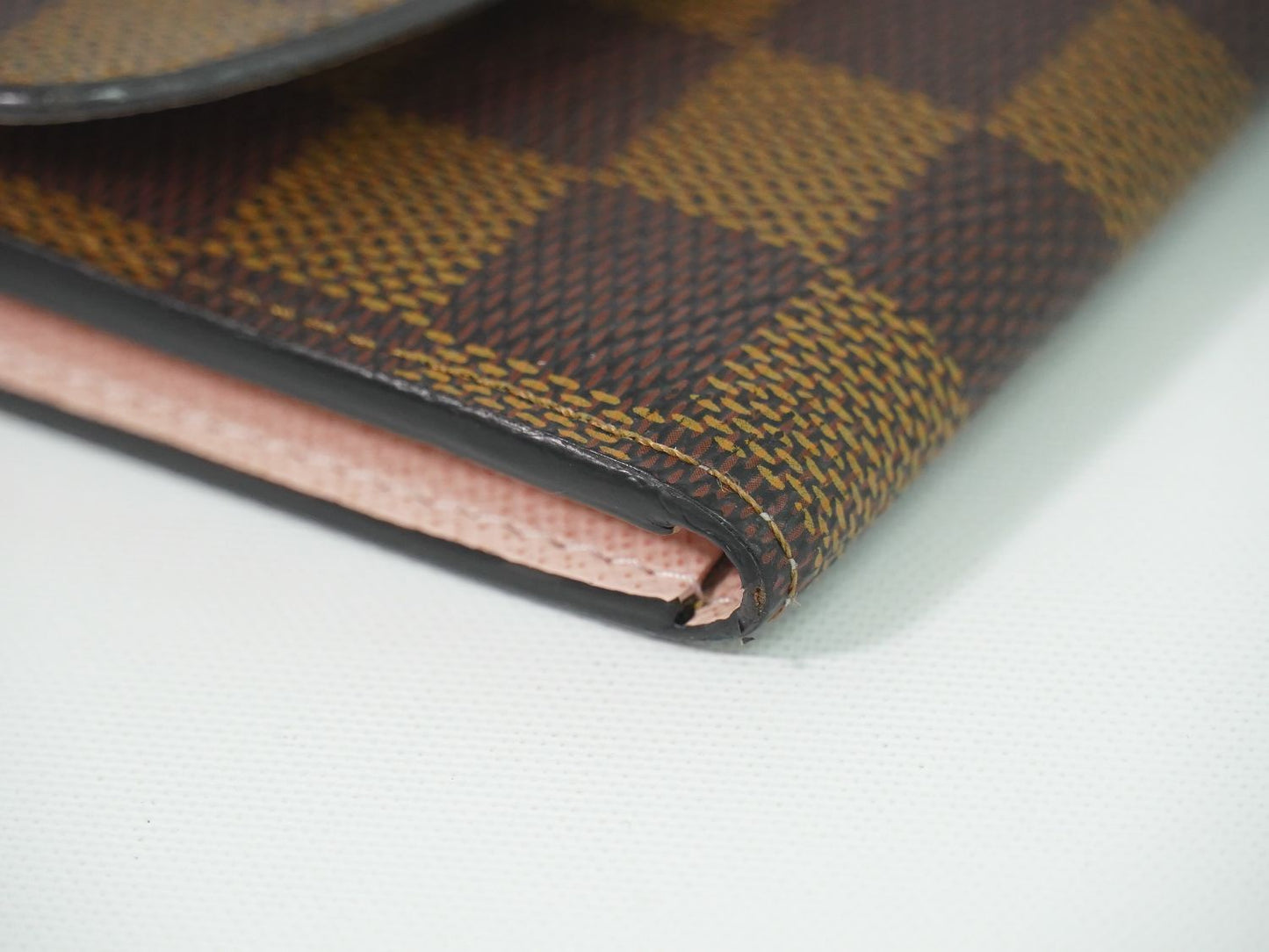 Louis Vuitton LV Portefeuille Emily Damier Ebene Wallet Brown — view 6