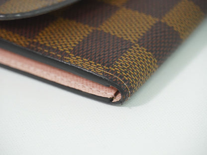 Louis Vuitton LV Portefeuille Emily Damier Ebene Wallet Brown — view 6