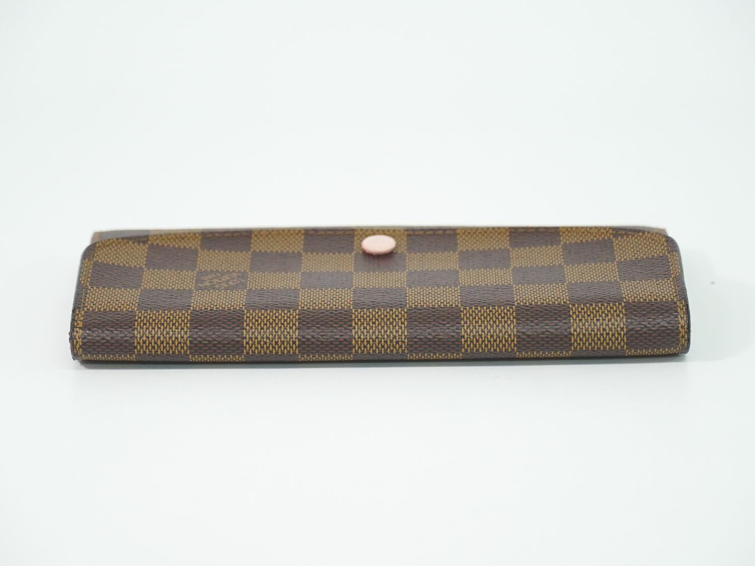 Louis Vuitton LV Portefeuille Emily Damier Ebene Wallet Brown — view 5