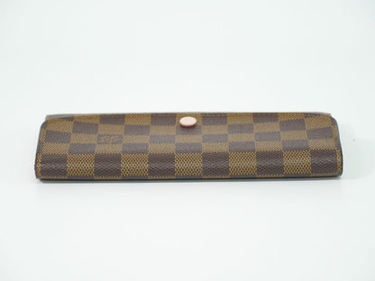 Louis Vuitton LV Portefeuille Emily Damier Ebene Wallet Brown — view 5
