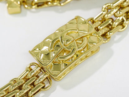 Chanel CC Logo Choker Necklace Gold Plated — view 3