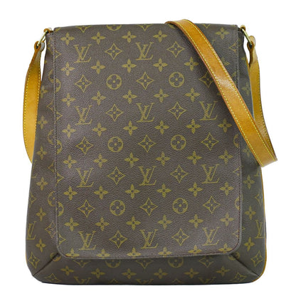 Louis Vuitton LV Musette Monogram Shoulder Bag Pochette Brown