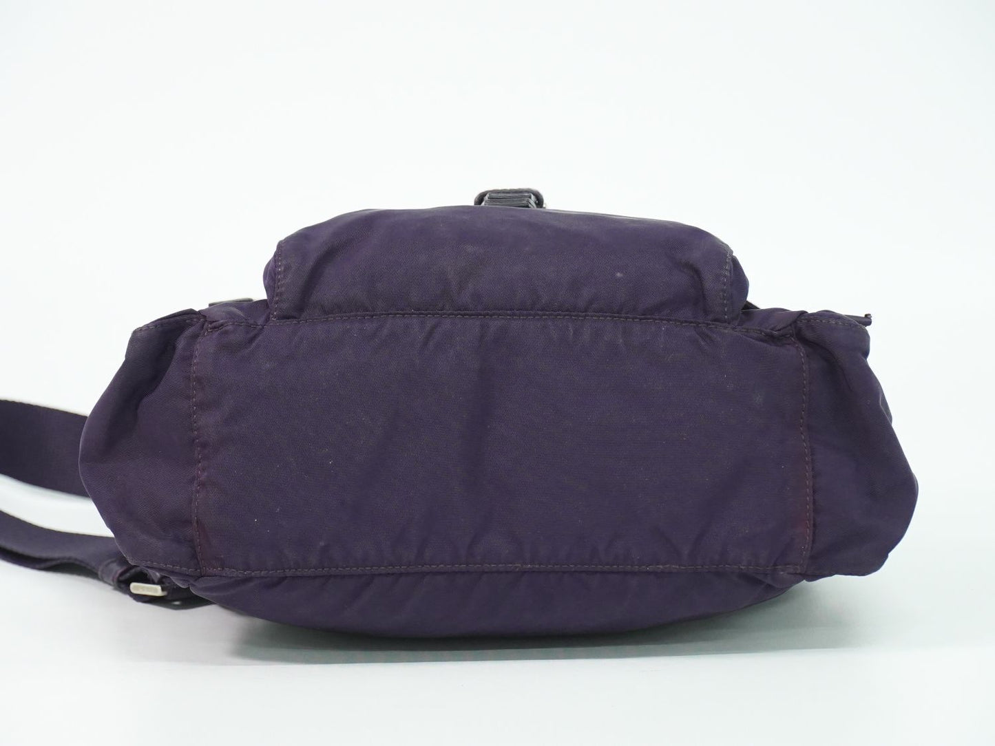 Prada Nylon Shoulder Bag Pochette Purple — view 3