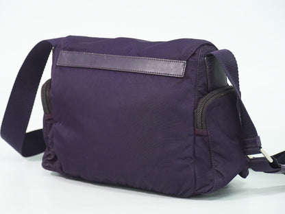 Prada Nylon Shoulder Bag Pochette Purple — view 2