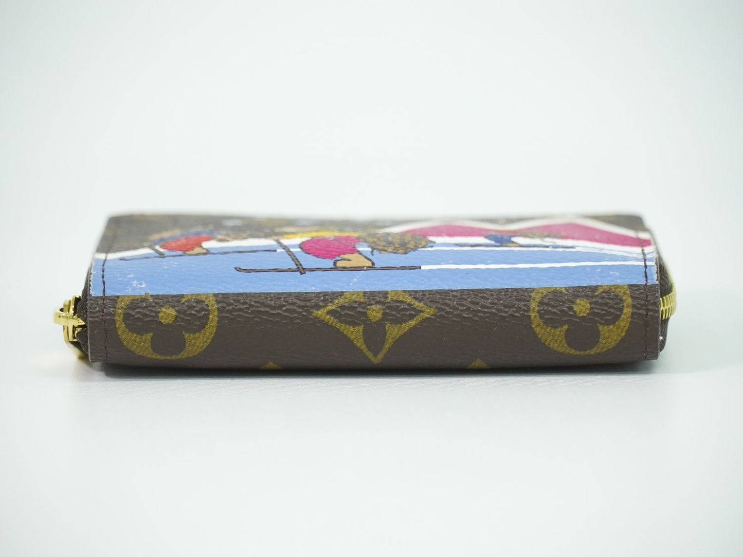 Louis Vuitton LV Zippy Coin Purse Bear Monogram Case Brown Multicolor — view 3
