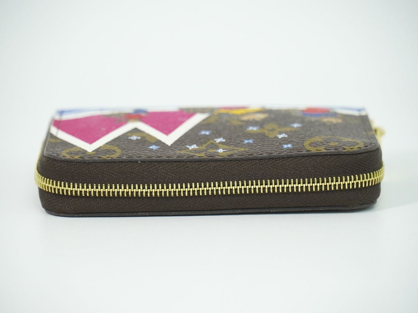 Louis Vuitton LV Zippy Coin Purse Bear Monogram Case Brown Multicolor — view 5