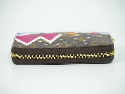 Louis Vuitton LV Zippy Coin Purse Bear Monogram Case Brown Multicolor — view 5