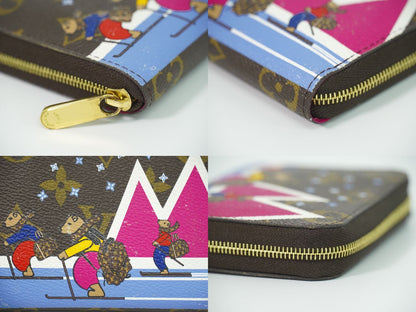 Louis Vuitton LV Zippy Coin Purse Bear Monogram Case Brown Multicolor — view 6