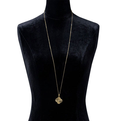 Van Cleef & Arpels Magic Alhambra 1 Motif Guilloche Necklace — view 9