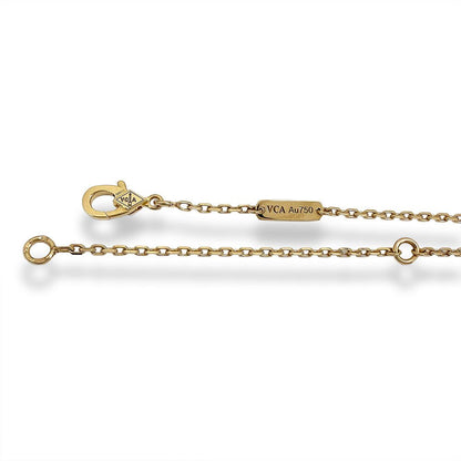 Van Cleef & Arpels Magic Alhambra 1 Motif Guilloche Necklace — view 7