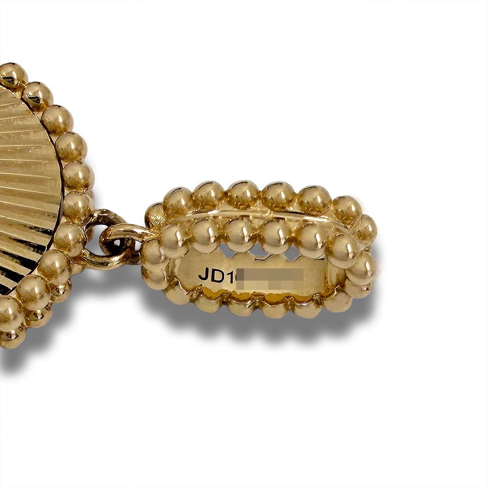 Van Cleef & Arpels Magic Alhambra 1 Motif Guilloche Necklace — view 6