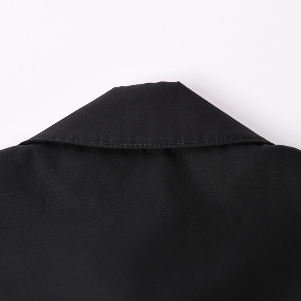 Prada Cropped Nylon Zip Up Jacket Triangle Logo Black 42 — view 3