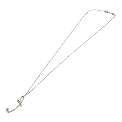Tiffany & Co Silver Letter Initial T Necklace — view 4