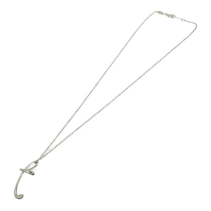 Tiffany & Co Silver Letter Initial T Necklace — view 3