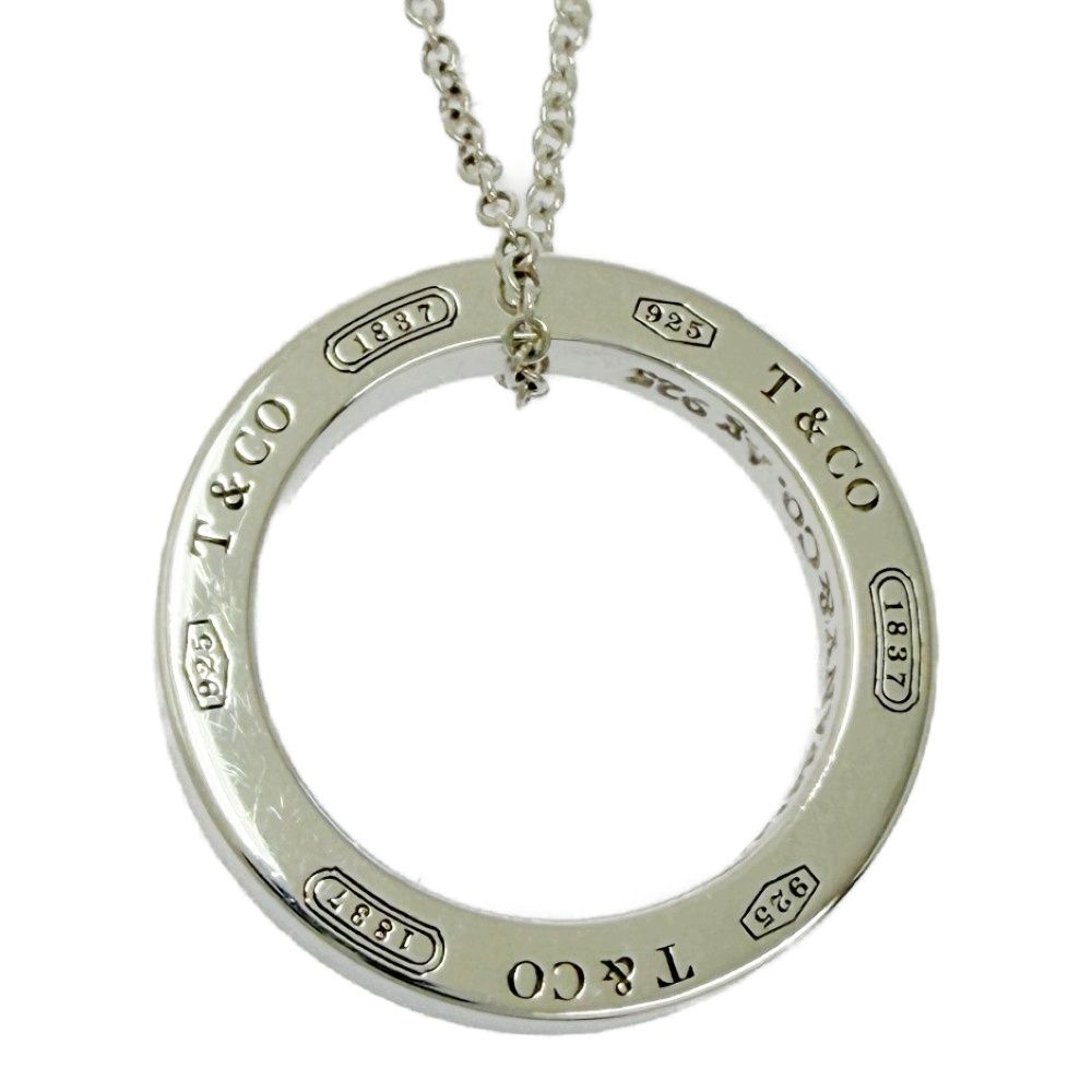 Tiffany & Co Silver Open Circle Necklace — view 4
