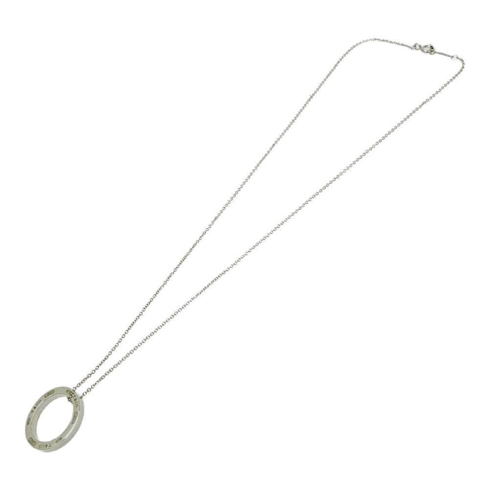 Tiffany & Co Silver Open Circle Necklace — view 5