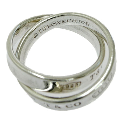Tiffany & Co Silver Narrow Interlocking Circle Ring — view 5