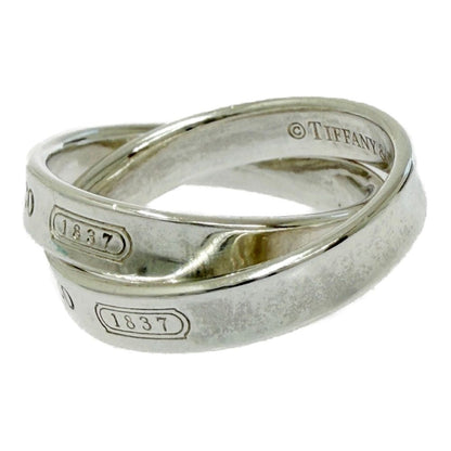 Tiffany & Co Silver Narrow Interlocking Circle Ring — view 2