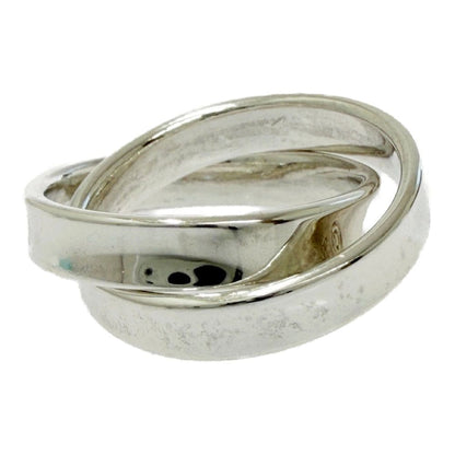 Tiffany & Co Silver Narrow Interlocking Circle Ring — view 3