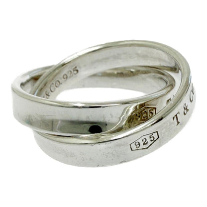 Tiffany & Co Silver Narrow Interlocking Circle Ring — view 4