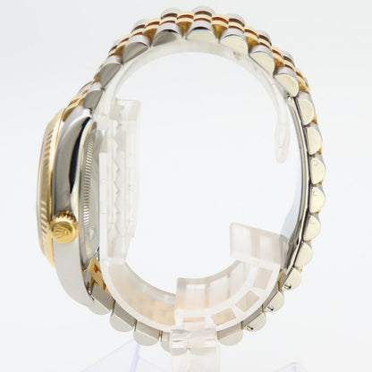Rolex Watch Datejust Stainless Steel 18k Yellow Gold Silver Dial Champagne — view 4