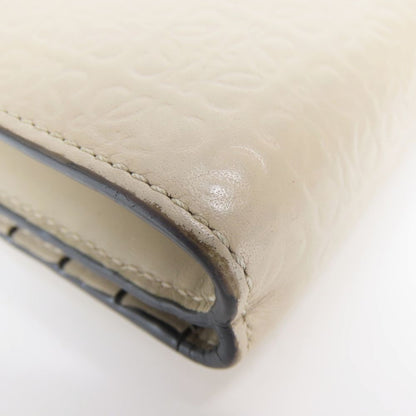 Loewe Bifold Wallet Anagram Leather Gray Ju Gold Compact Daily — view 5