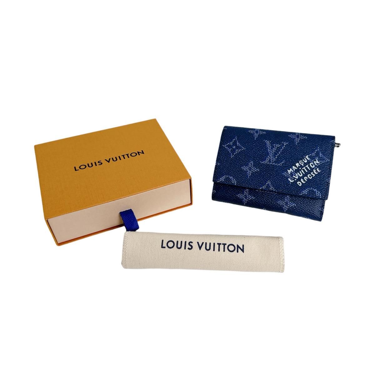 Louis Vuitton Monogram Wallet Victor Trifold Blue