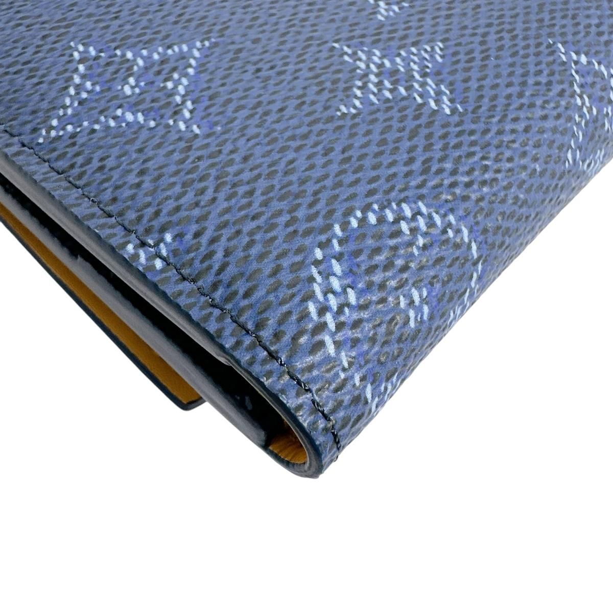 Louis Vuitton Monogram Wallet Victor Trifold Blue — view 8