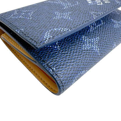 Louis Vuitton Monogram Wallet Victor Trifold Blue — view 6