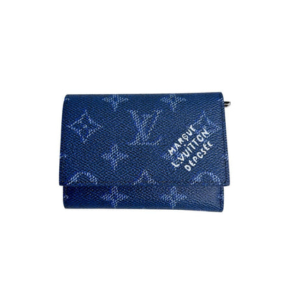 Louis Vuitton Monogram Wallet Victor Trifold Blue — view 2