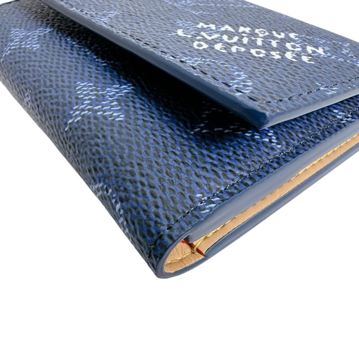 Louis Vuitton Monogram Wallet Victor Trifold Blue — view 7