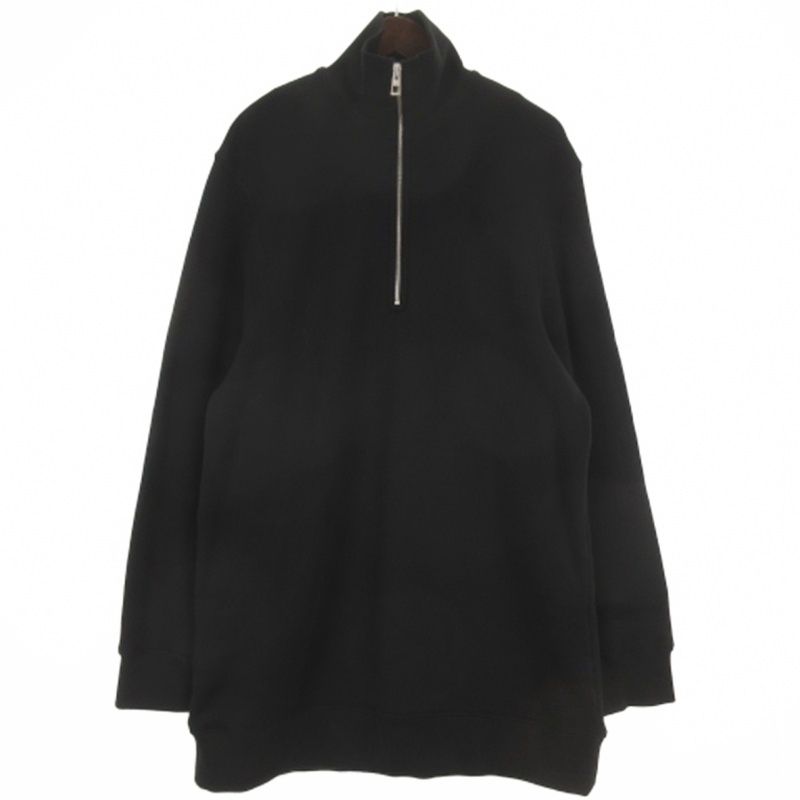 Loewe Half Zip Sweatshirt Anagram Fleece Cashmere Mix Black