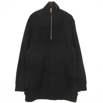 Loewe Half Zip Sweatshirt Anagram Fleece Cashmere Mix Black