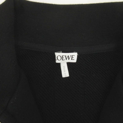 Loewe Half Zip Sweatshirt Anagram Fleece Cashmere Mix Black — view 7