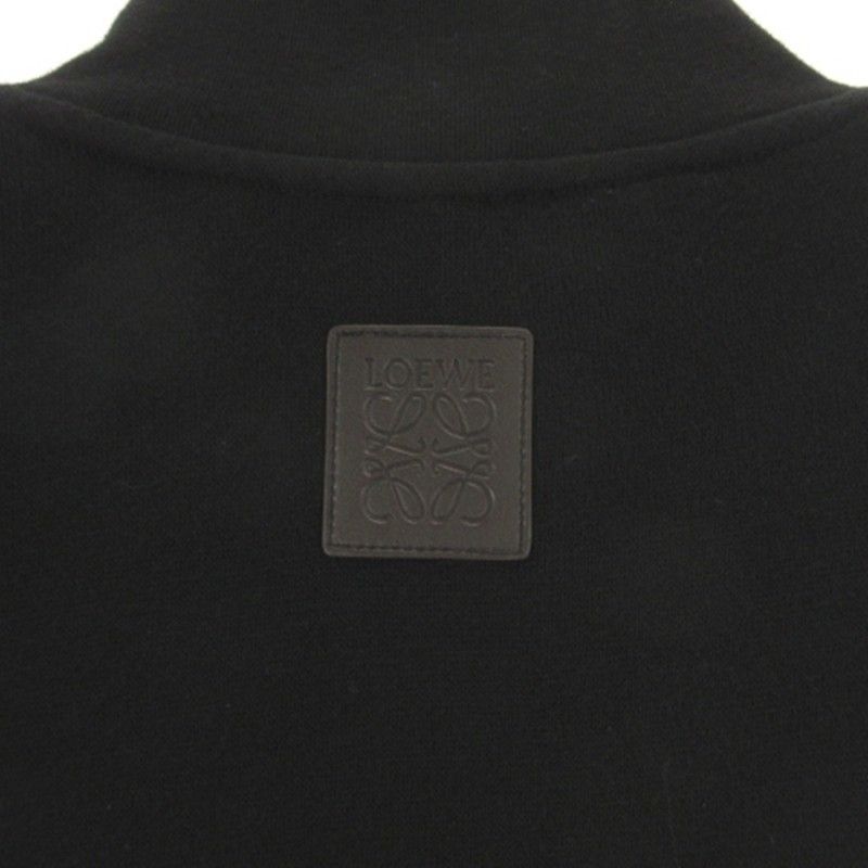Loewe Half Zip Sweatshirt Anagram Fleece Cashmere Mix Black — view 6