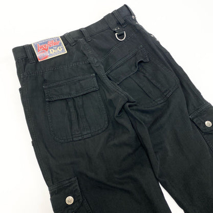 Dolce & Gabbana Multi Zip Pocket Pants Cargo Button Fly Bottom 30 44 Black — view 5