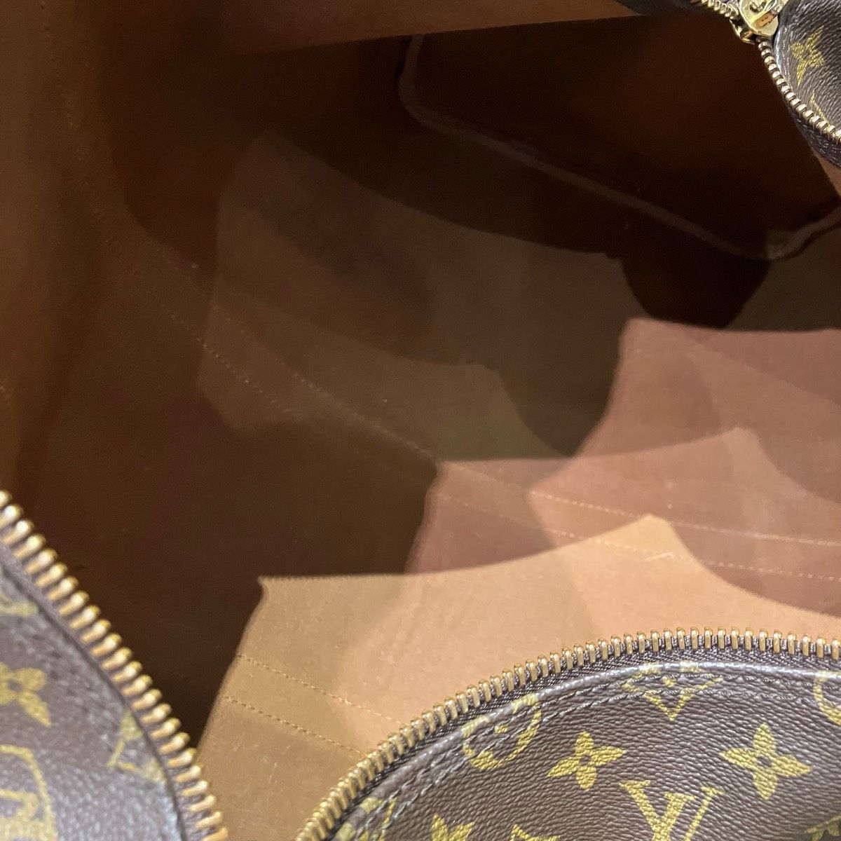 Louis Vuitton Keepall Bandouliere 55 Monogram Boston Bag Canvas — view 5