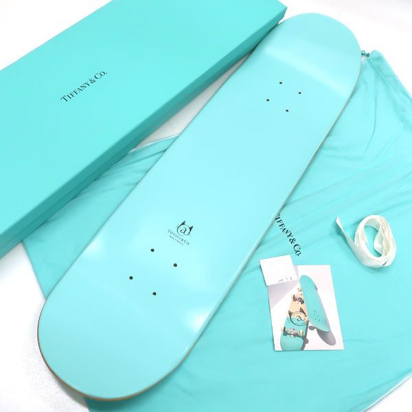 Tiffany & Co Skateboard Cat Street Art Limited American Maple Cobalt Blue — view 2